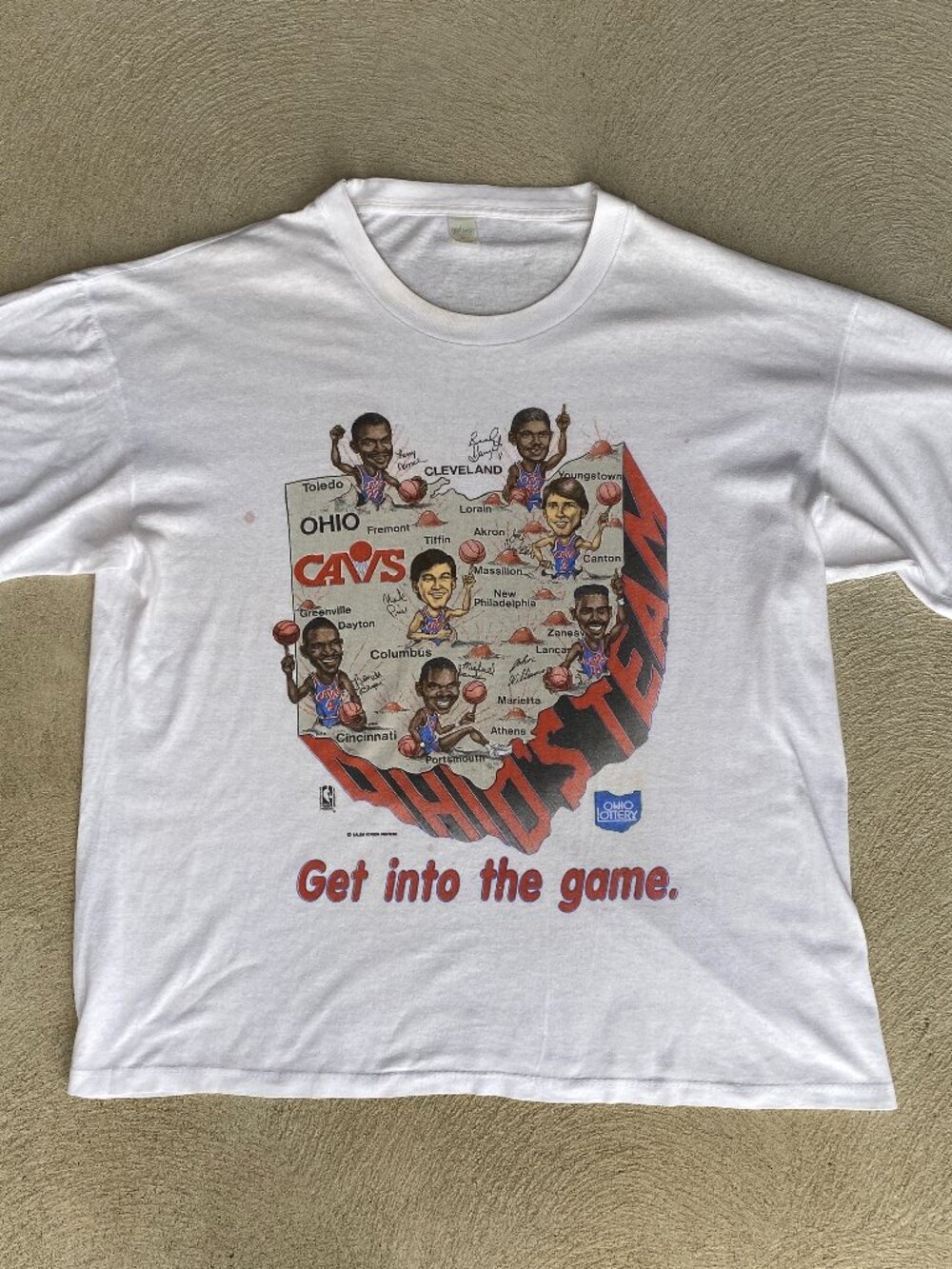 Vintage Cleveland Cavaliers NBA 'Get into the game' men's 80s Salem t-shirt